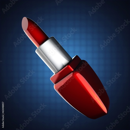 Illustration: glossy red lipstick glossy red lipstick