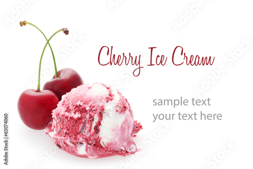 Photo: Cherry Ice Cream Cherry Ice Cream