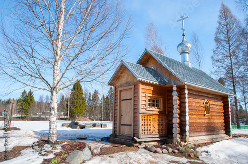 Photo: Деревянная часовня Деревянная часовня