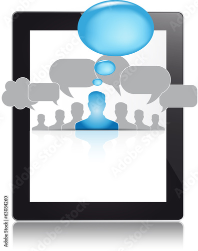 Vector: Tablet, App, Social Media Tablet, App, Social Media
