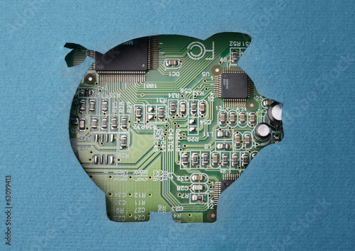 Illustration: Money and technology Money and technology