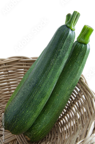 Photo: Zucchini in Basket Zucchini in Basket