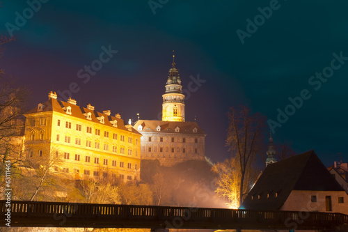 Photo: Cesky Krumlov - castle in the evening light Cesky Krumlov - castle in the evening light