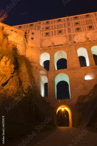Photo: Cesky Krumlov - castle in the evening light Cesky Krumlov - castle in the evening light