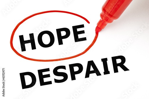 Photo: Hope or Despair Red Marker Hope or Despair Red Marker