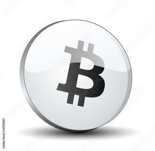 Illustration: BitCoin button BitCoin button