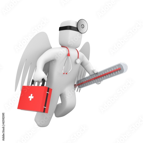 Illustration: Medic rush to the aid Medic rush to the aid
