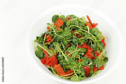Photo: Red Peppers and Watercress Red Peppers and Watercress