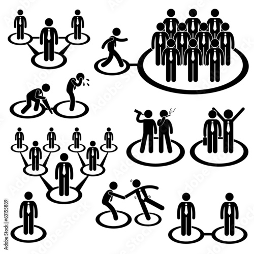 Vector: Business Businessman People Network Relationship Connection Business Businessman People Network Relationship Connection