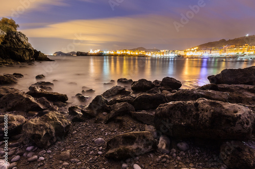 Photo: Panoramic of Castro in the night from Ostende beach Panoramic of Castro in the night from Ostende beach
