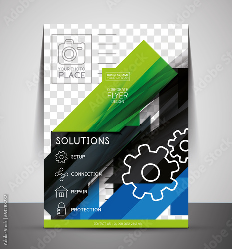 Vector: CMYK Business Corporate Flyer Template CMYK Business Corporate Flyer Template