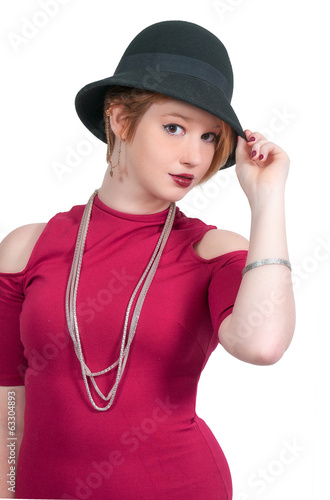 Photo: Woman Wearing Hat Woman Wearing Hat