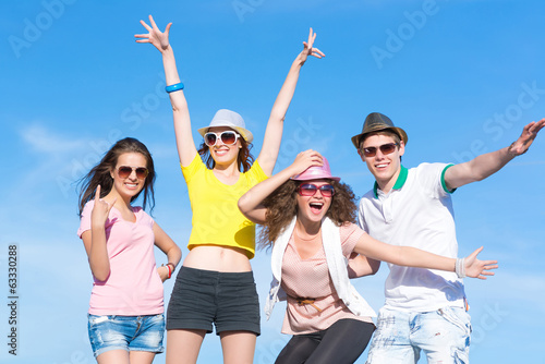 Photo: Group of young people having fun Group of young people having fun