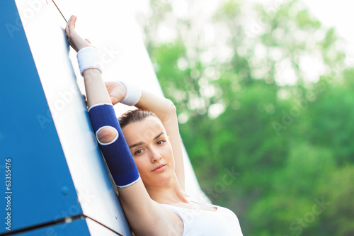 Photo: Portrait of a sports - fitness woman Portrait of a sports - fitness woman