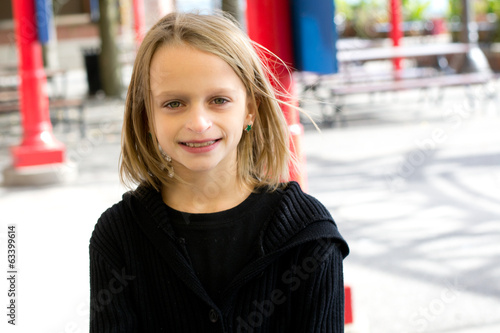 Photo: Tween girl outside. Tween girl outside.