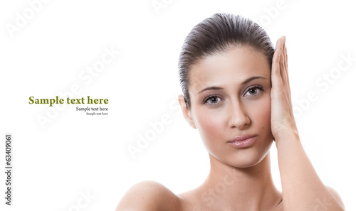 Photo: Young woman with healthy fresh skin Young woman with healthy fresh skin