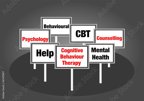 Illustration: Cognitive behaviour therapy signs Cognitive behaviour therapy signs