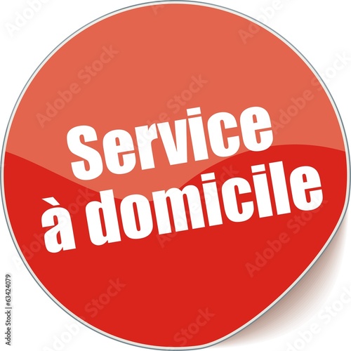 Vector: étiquette service à domicile étiquette service à domicile