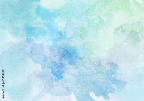 Beautiful Blue Watercolor Background