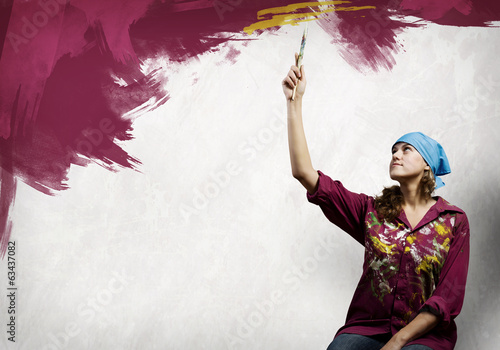 Photo: Woman painter Woman painter