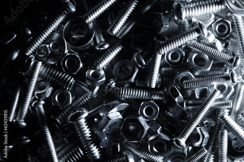 Photo: Nuts and bolts background Nuts and bolts background