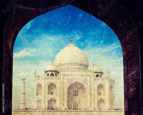 Photo: Taj Mahal through arch, Agra, India Taj Mahal through arch, Agra, India