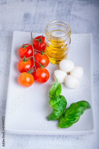 Photo: Caprese salad ingredients Caprese salad ingredients