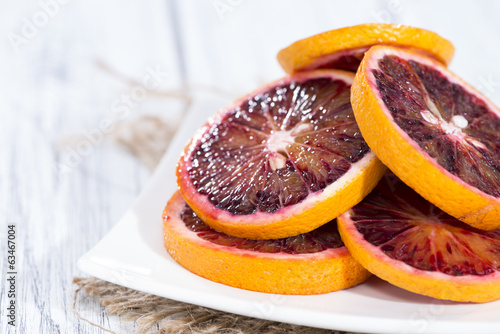 Photo: Blood Oranges on wood Blood Oranges on wood