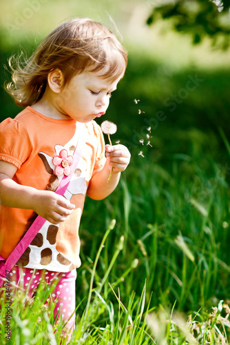 Photo: blowing girl blowing girl