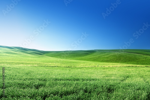 Photo: hills in sunny day Tuscany, Italy hills in sunny day Tuscany, Italy