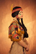 Native american woman toned image Native american woman toned image