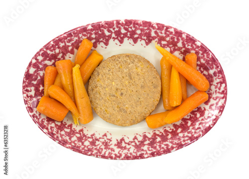 Photo: Vegetable burger with carrots Vegetable burger with carrots