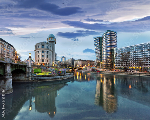 Photo: Danube Canal of Vienna - Austria Danube Canal of Vienna - Austria