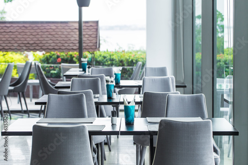Photo: Interior shot of a modern dining room Interior shot of a modern dining room