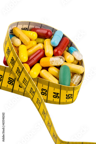 Photo: Tabletten und Maßband Tabletten und Maßband