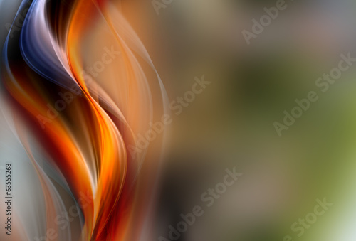 Illustration: Awesome abstract fire waves Awesome abstract fire waves