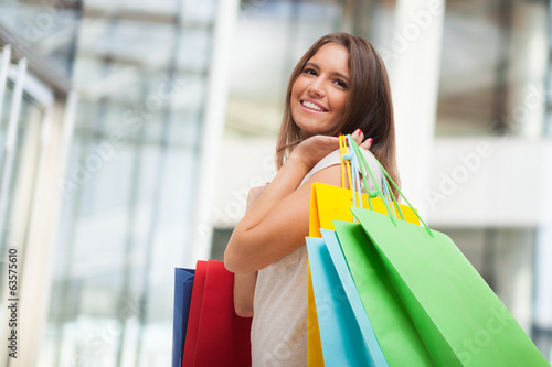 Photo: Woman doing shopping Woman doing shopping
