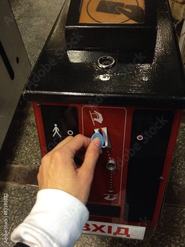 Instant Collection: blue counter in the subway blue counter in the subway