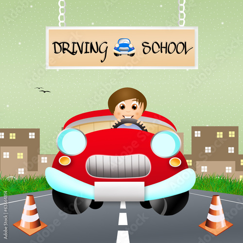 Illustration: Driving school Driving school