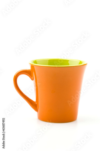 Photo: Isolated Orange mug Isolated Orange mug