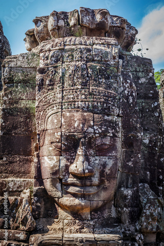 Photo: Face of Bayon temple, Angkor, Cambodia Face of Bayon temple, Angkor, Cambodia