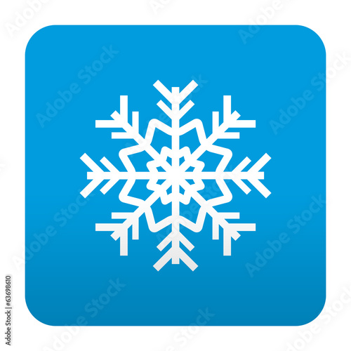 Illustration: Etiqueta tipo app azul simbolo frio Etiqueta tipo app azul simbolo frio