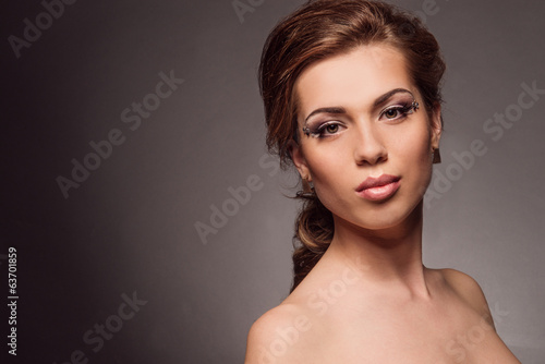 Photo: portrait of a beautiful girl with beautiful hair portrait of a beautiful girl with beautiful hair