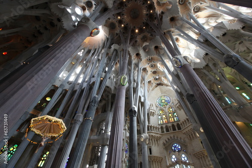 Photo: La Sagrada Familia, the unrealistic cathedral designed by Gaud i La Sagrada Familia, the unrealistic cathedral designed by Gaud i