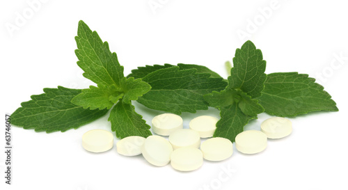 Photo: Stevia with tablets Stevia with tablets