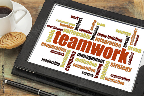 Photo: teamwork word cloud teamwork word cloud