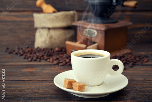 Photo: Cup of hot espresso Cup of hot espresso