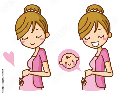 Vector: 妊婦 妊娠 妊婦 妊娠