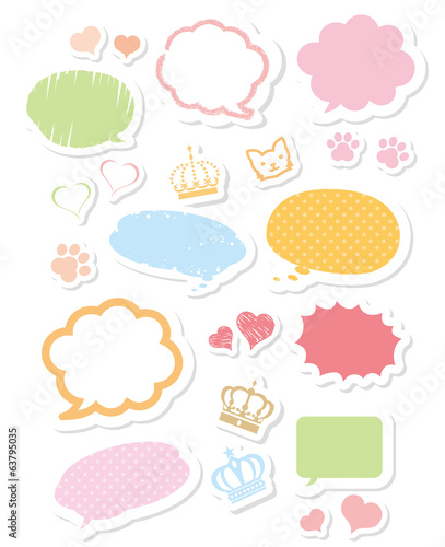 Vector: speech buble Vector speech buble Vector