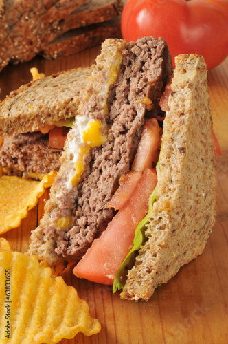 Photo: Hamburger sandwich Hamburger sandwich